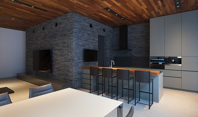 バーカウンターのあるキッチン3